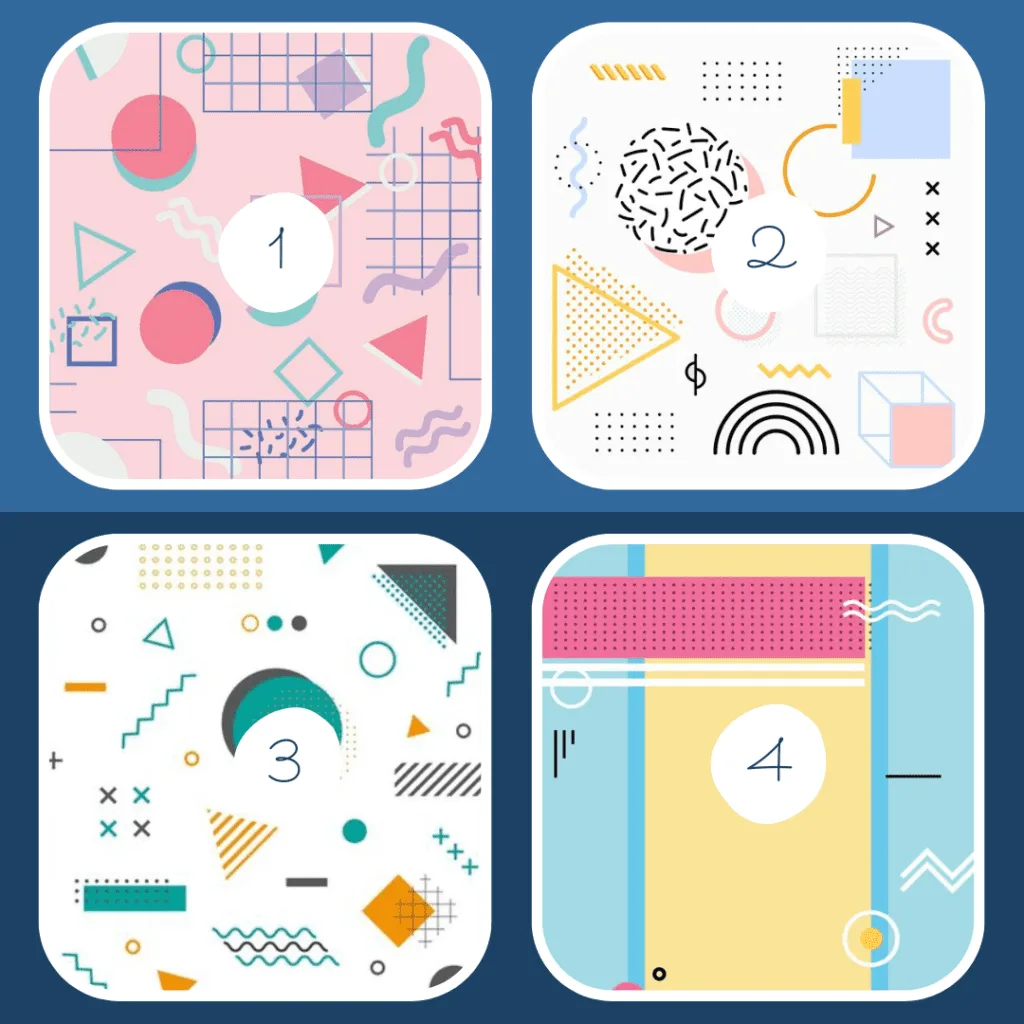 Memphis Design: 5 Things You Need to Know 12 4 examples of memphis-style design.